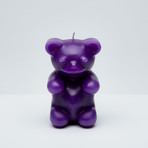 Gummy Bear Skeleton Candle // Purple