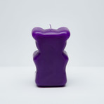 Gummy Bear Skeleton Candle // Purple