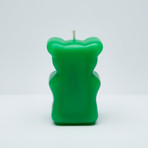 Gummy Bear Skeleton Candle // Green