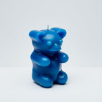 Gummy Bear Skeleton Candle // Blue