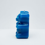 Gummy Bear Skeleton Candle // Blue