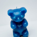 Gummy Bear Skeleton Candle // Blue