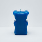 Gummy Bear Skeleton Candle // Blue