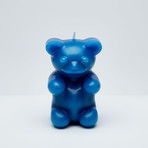 Gummy Bear Skeleton Candle // Blue