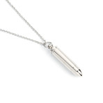 Bullet Necklace // Stainless Steel (18"L)