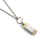 Tiny Harmonica Necklace (18")