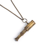 Miniature Spyglass Necklace (18")