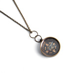 Miniature Compass Necklace (18")