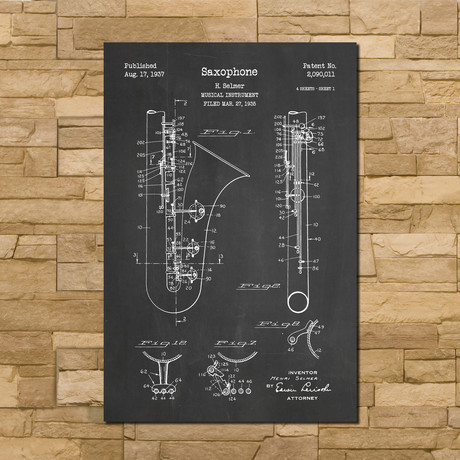 Saxophone (12"W x 18"H)