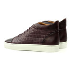 High-Top Sneaker // Brown Croco (US: 9)