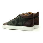 High-Top Sneaker // Brown + Camo (US: 11)