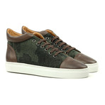 High-Top Sneaker // Brown + Camo (US: 11)