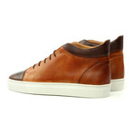High Top Sneaker // Cognac + Brown (US: 13)