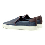 Slip-On Sneaker // Navy + Brown (US: 12)