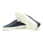 Slip-On Sneaker // Navy + Brown (US: 12)