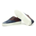 Mr. John's Shoes // Top Sider Sneaker // Blue + Brown (US: 11)