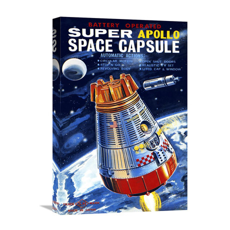 Battery Operated Super Apollo Space Capsule (14.74"W x 22"H x 1.5"D)