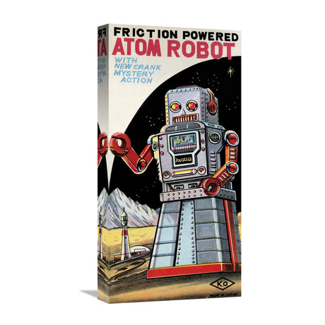 Friction Powered Atom Robot (11"W x 22"H x 1.5"D)