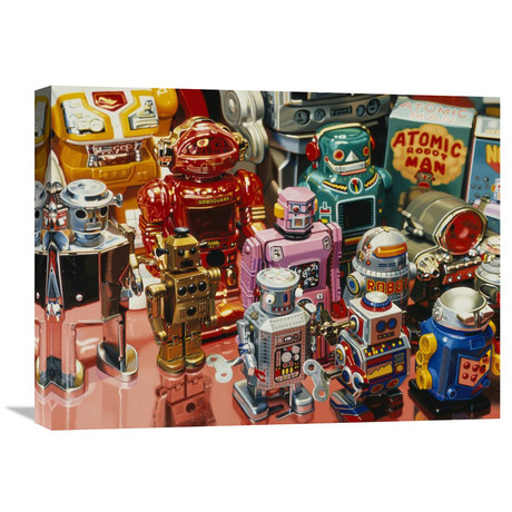 Atomic Robot Men (24"W x 18"H x 1.5"D)