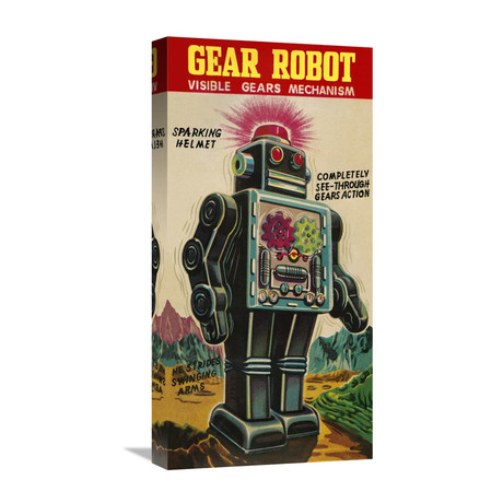 Gear Robot (12"W x 24"H x 1.5"D)