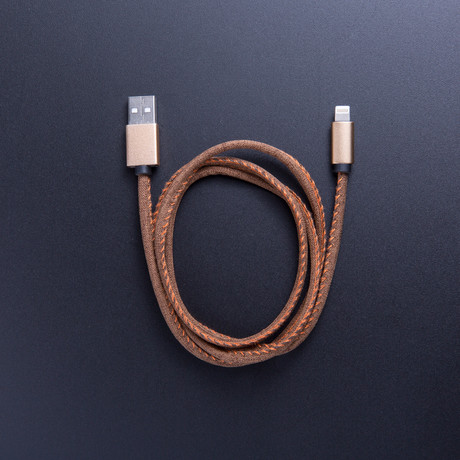 Denim USB Cable // Brown