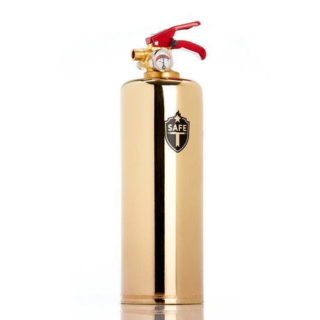 Safe-T Fire Extinguisher // Brass