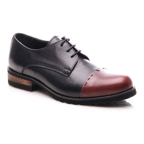 Two Toned Derby // Bordeaux, Black (Euro: 40)