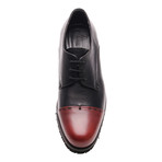 Two Toned Derby // Bordeaux, Black (Euro: 41)