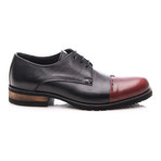 Two Toned Derby // Bordeaux, Black (Euro: 42)