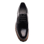 Patria Mardini // Wooden Heel Derby // Black (Euro: 40)