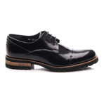 Patria Mardini // Wooden Heel Derby // Black (Euro: 45)