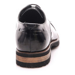 Patria Mardini // Wooden Heel Derby // Black (Euro: 44)