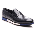 Patent Loafer // Navy Blue (Euro: 43)