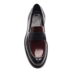 Two Toned Loafer // Navy Blue, Bordeaux (Euro: 41)