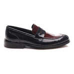 Two Toned Loafer // Navy Blue, Bordeaux (Euro: 43)