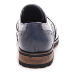 Textured Brogue // Navy Blue (Euro: 43)