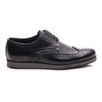 Textured Brogue // Black (Euro: 45)