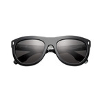 Women's Jagger Sunglasses // Polished Black + Marble Stone + Gray