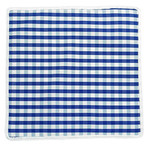 Plaid Sole Pocket Square // Blue + Yellow + Navy