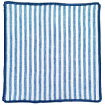 Blu Nautico Pocket Square // Blue Border
