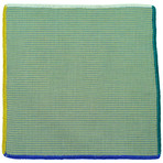 Neutro Paglia Pocket Square // Multicolor Border