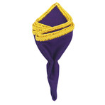 Royal Viola Pocket Square // Purple + Mustard Yellow
