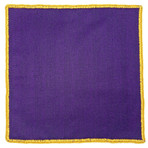 Royal Viola Pocket Square // Purple + Mustard Yellow