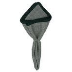 Ebony Netto Pocket Square // Grey + Black