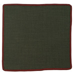 Avena Moca Pocket Square // Brown + Burgundy