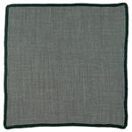 Ebony Netto Pocket Square // Grey + Black