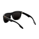 Women's Jagger Sunglasses // Polished Black + Copper + Gray