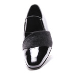 Double Layer Patent Slip-On // Black (Euro: 42)