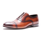 Medallion Toe Semi-Brogue Oxford // Tobacco (Euro: 41)