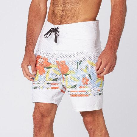 Micros // Swisher Board Short // White (31)